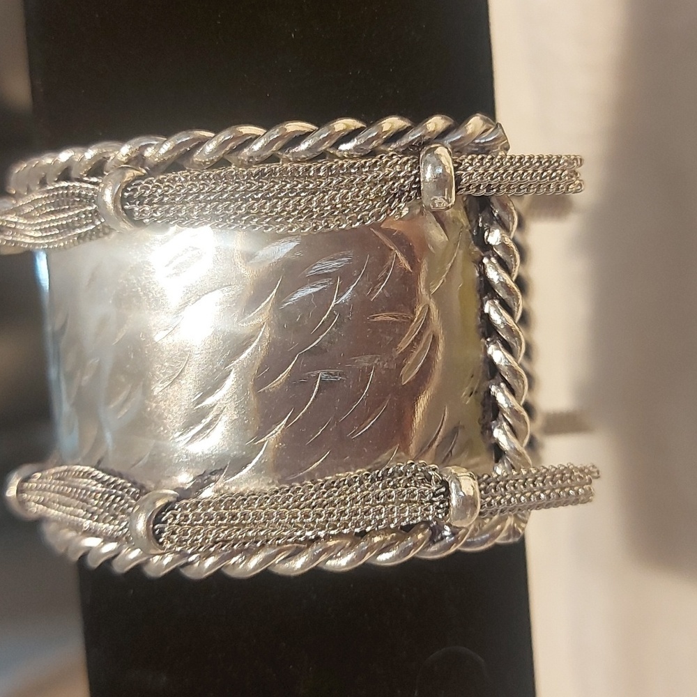 Vintage Poggi Paris silver Cuff